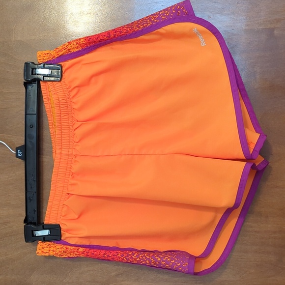 Reebok Pants - Reebok Womans Playdry Orange Running Shorts S